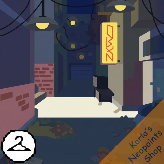 Nighttime City Alley Background