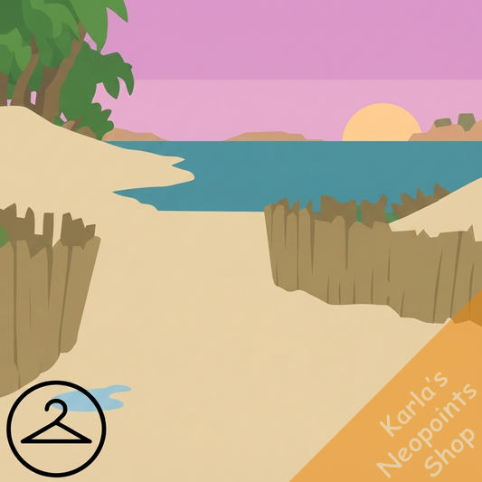Quiet Beach Path Background