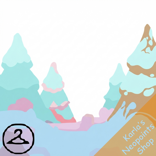 Pastel Winter Trees Foreground