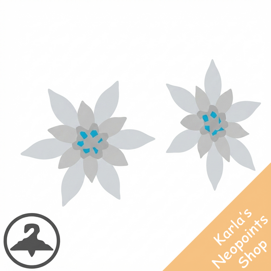 Glistening Snowflake Earrings