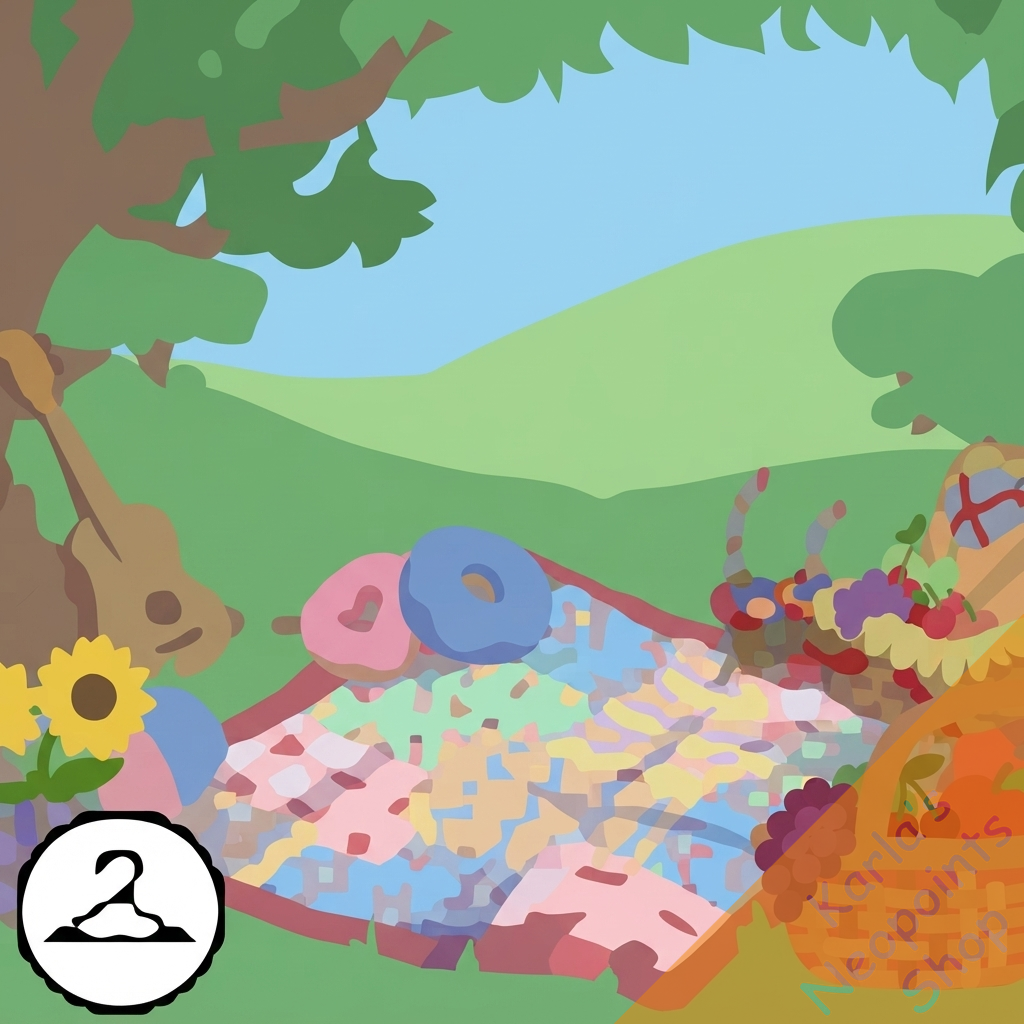 Balmy Summer Picnic Background