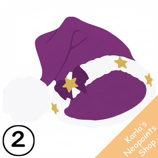Dyeworks Purple: Oversized Baby Santa Hat