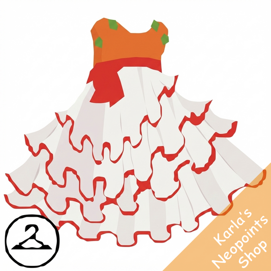 Dyeworks Orange: Baby Holiday Ruffle Dress