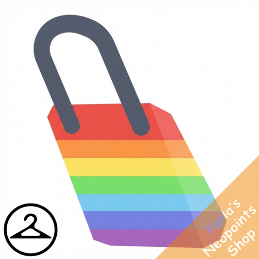 Pixel Habbo Hotel Rainbow Bag Trinket