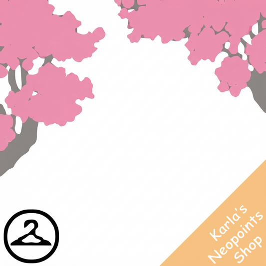 Pixel Habbo Hotel Pink Cherry Tree Garland