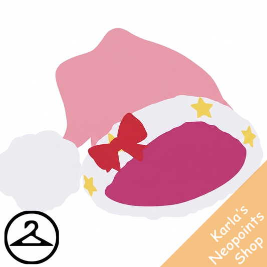 Dyeworks Pink: Oversized Baby Santa Hat