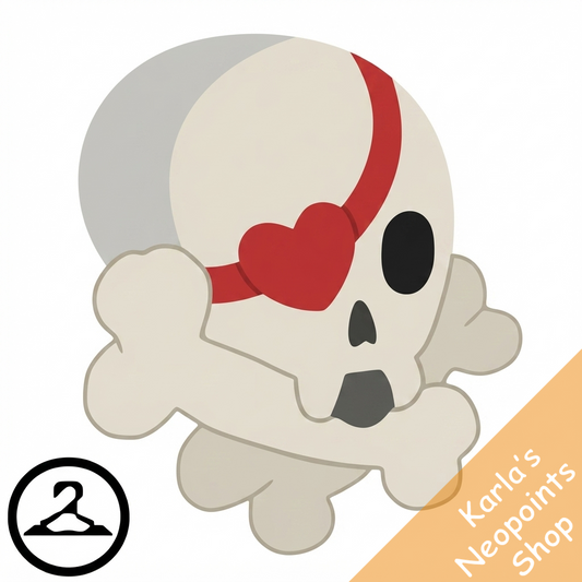 Heart and Crossbones Handheld Plushie