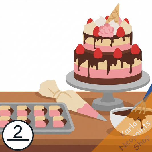Neopolitan Birthday Treats Foreground