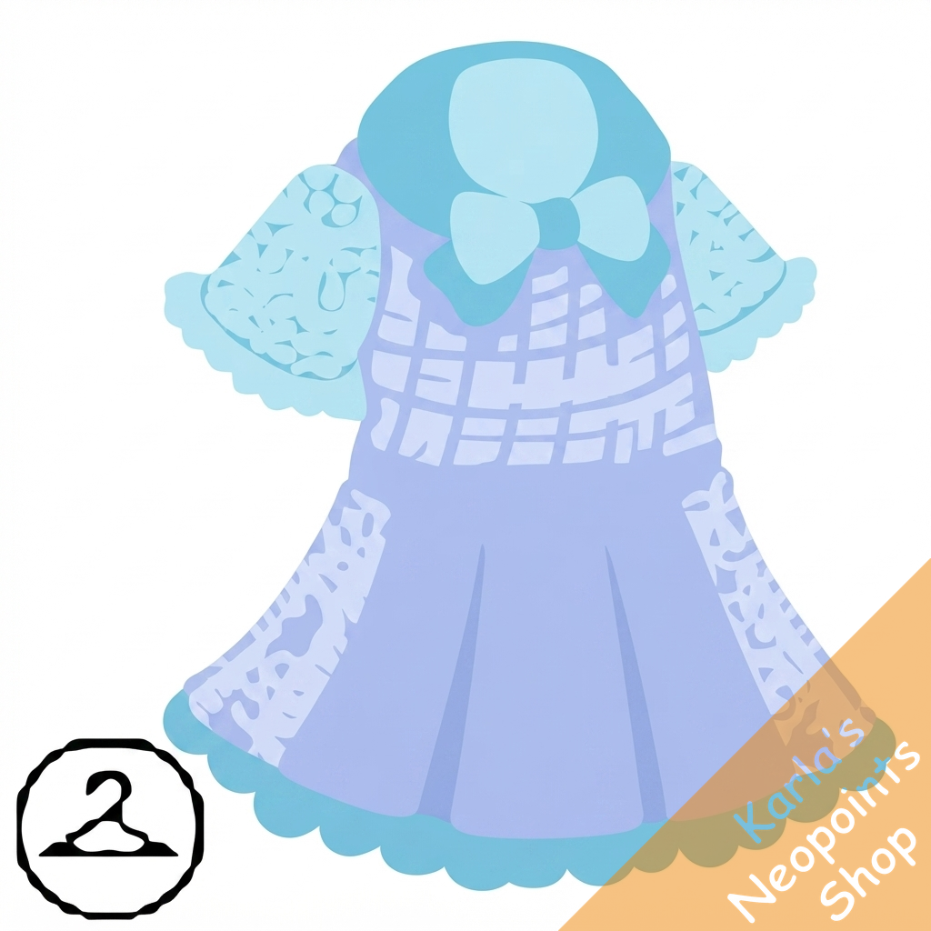 Baby Blue Fabric Dress