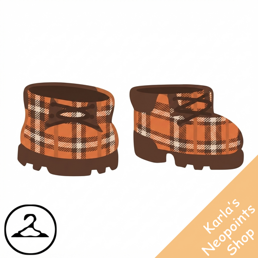 Plaid Lace Up Boots