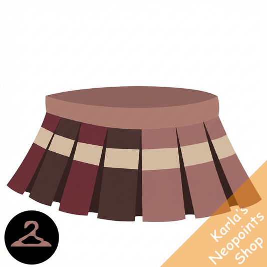 Flouncy Plaid Pleated Skirt