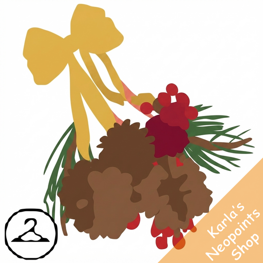 Hanging Pine Cone Bouquet