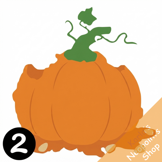 Smashed Pumpkin Mask