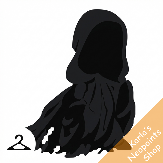 Flowing Black Cloak