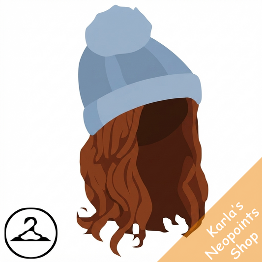 Grey Beanie & Brunette Wig