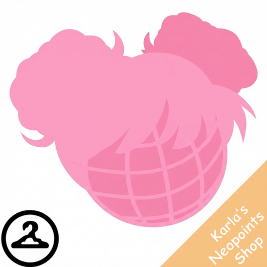 Dyeworks Pink: Baby Starry Space Buns Wig