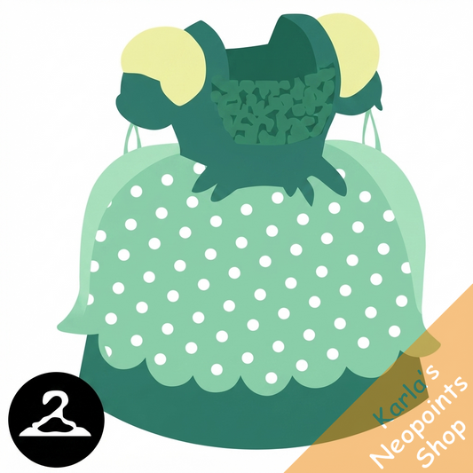 Dyeworks Green: Baby Polka Dot Dress
