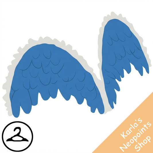 Dyeworks Blue: Baby Valentine Wings