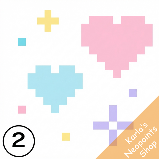 Pixel Sparkle and Heart Filter