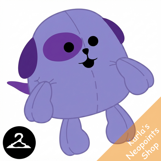 Dyeworks Blue: Baby Overstuffed Warf Plushie