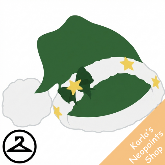 Dyeworks Green: Oversized Baby Santa Hat