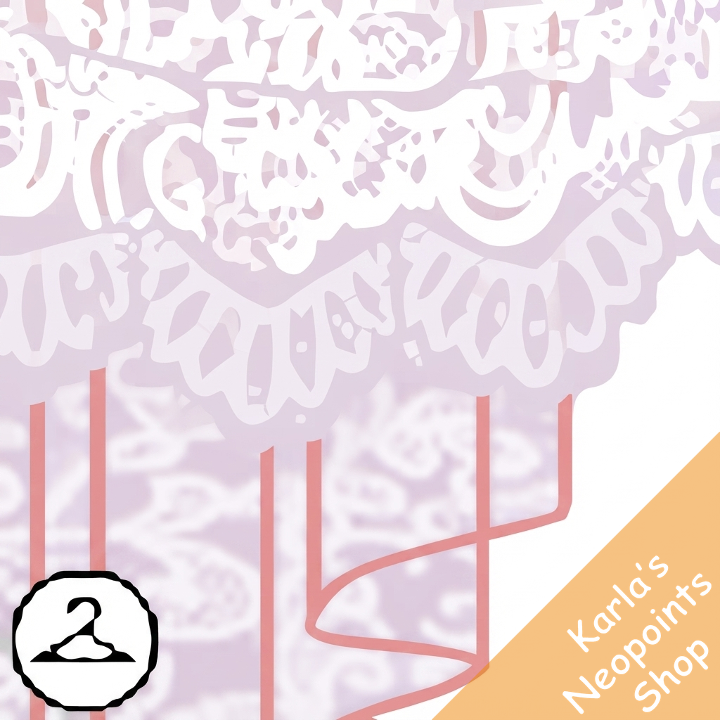 Dyeworks Pink: Lace Curtain Garland
