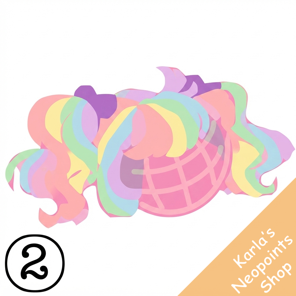 Baby Rainbow Pigtails Wig
