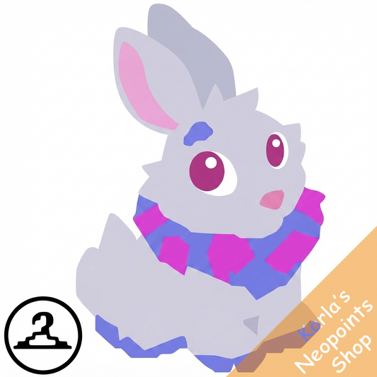 Habbo Hotel Blue Cybunny