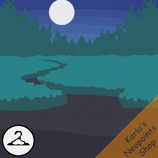 Premium Collectible: Blue Moon Field Background