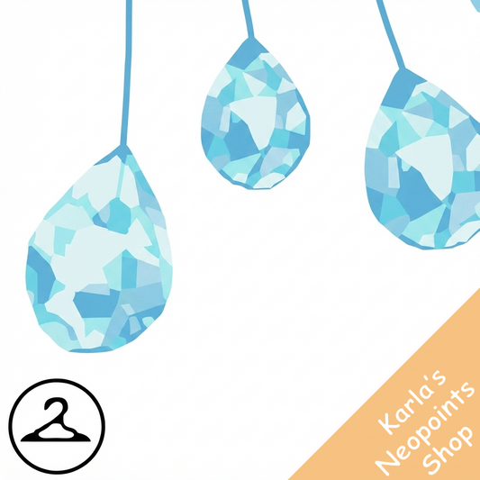 Premium Collectible: Glass Raindrops Suncatcher Garland