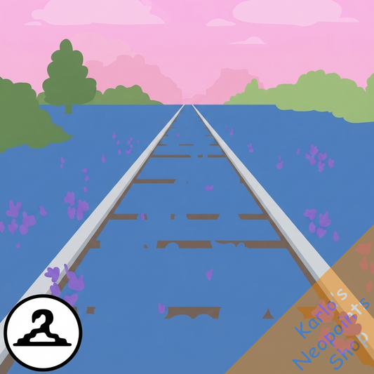 Premium Collectible: Overgrown Tracks Background