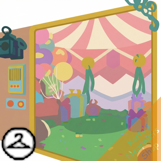 Premium Collectible: Birthday Tent Background