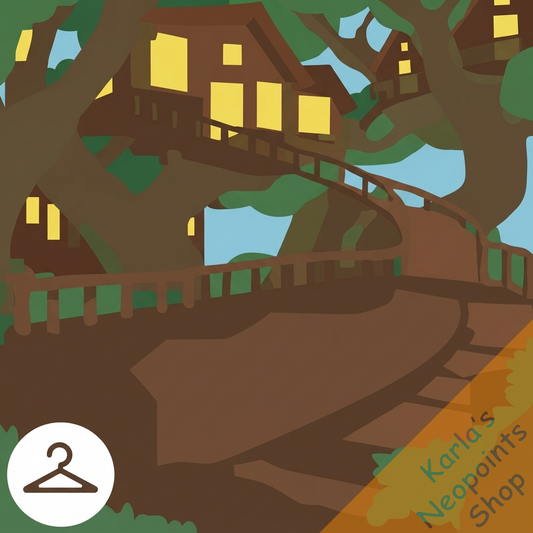 Premium Collectible: Lighted Tree House Background