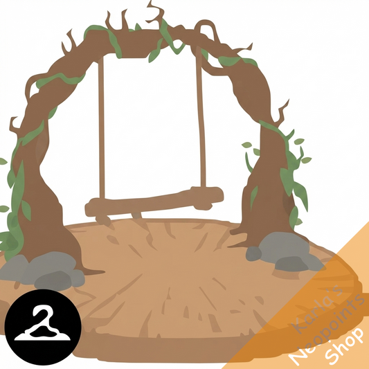 Premium Collectible: Wooden Summer Swingset