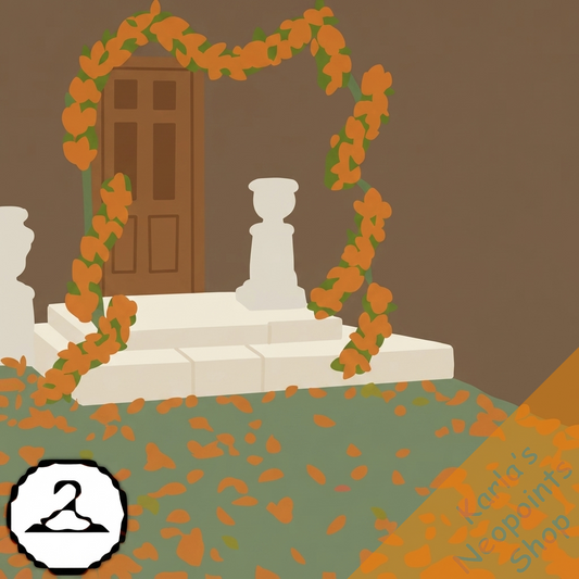 Premium Collectible: Autumn Cottage Background