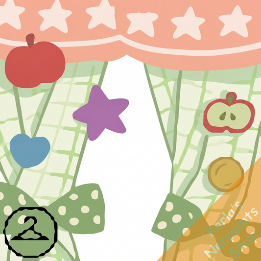 Scrapbook Curtains Garland