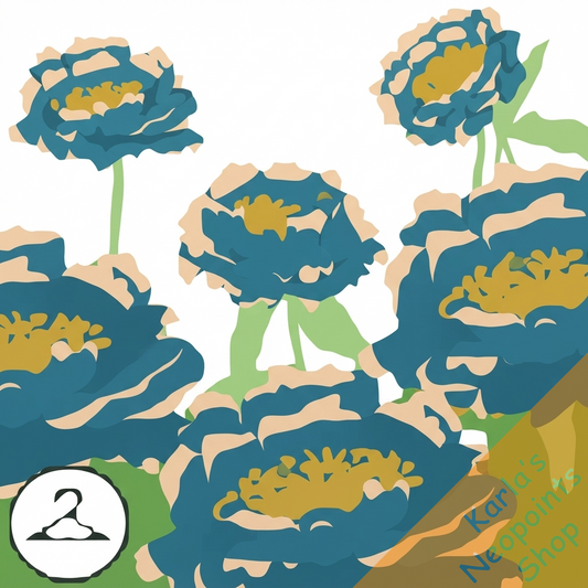 Stormy Ombre Flower Foreground