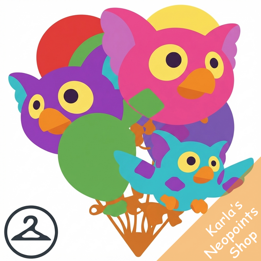 Plushie Whoot Balloon Bouquet