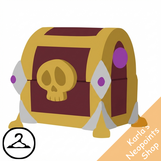 Flaming Chest of Pirate Gold