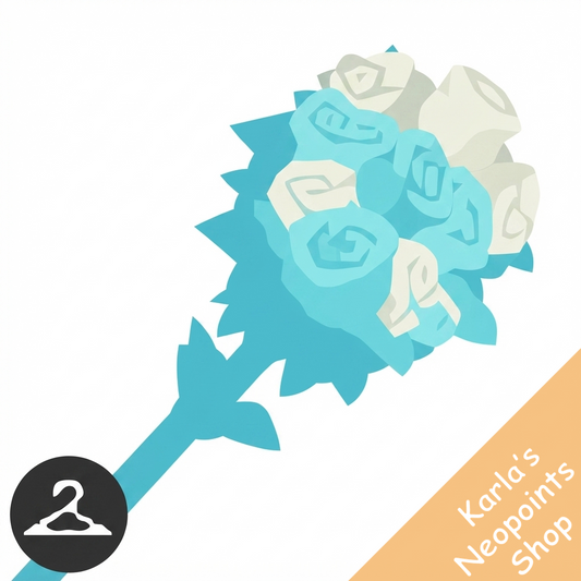 Stormy Ombre Flower Wand