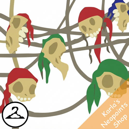 Rest in Pieces of Eight Garland
