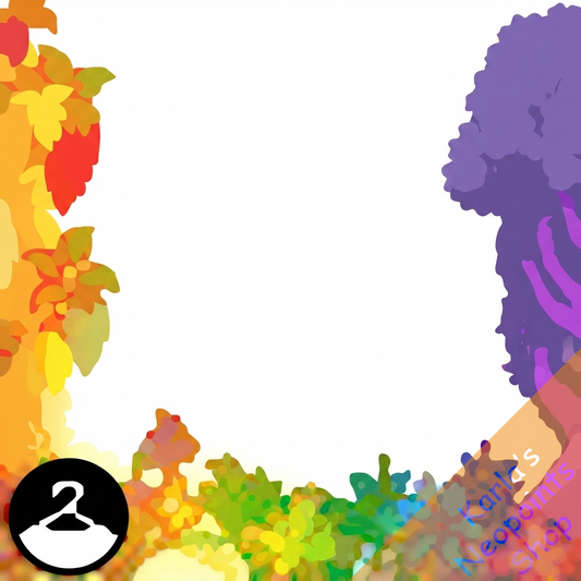 Glowing Rainbow Tree Foreground