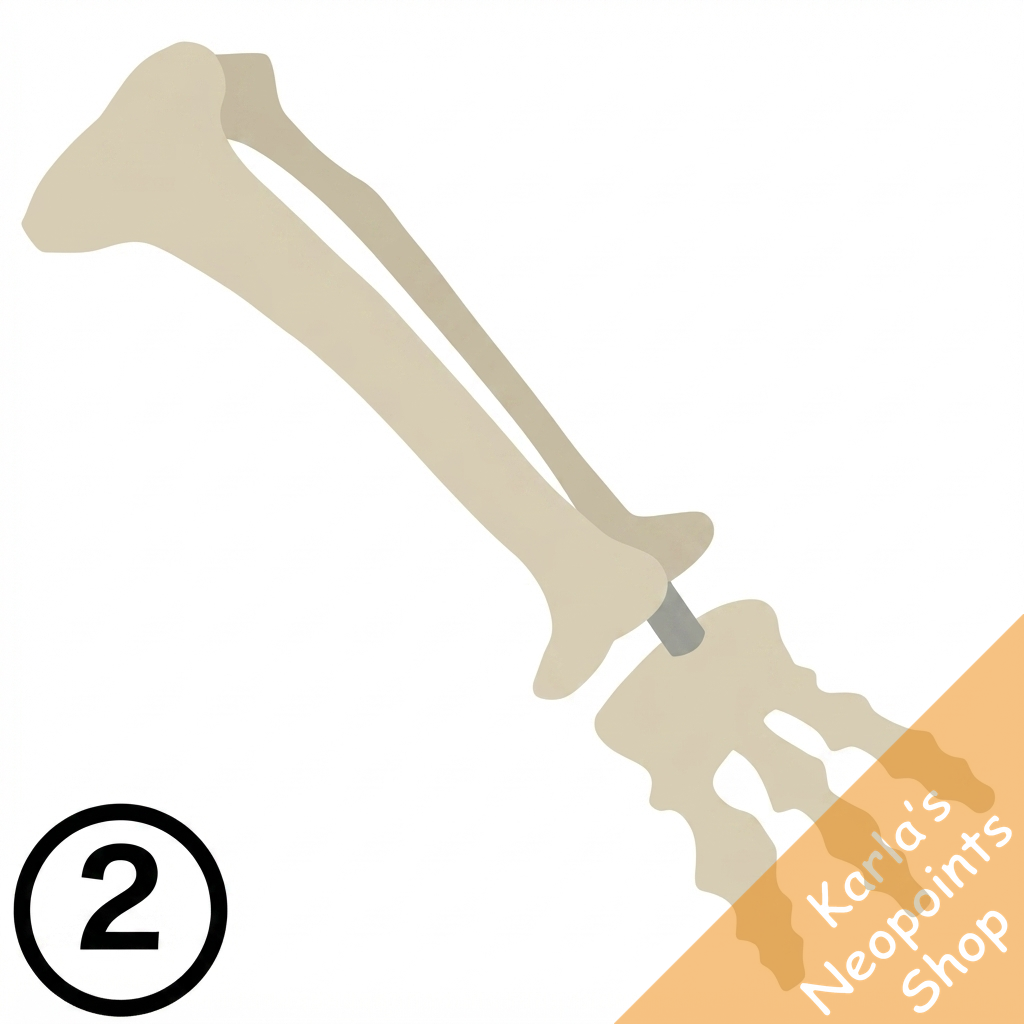Bone Walking Staff