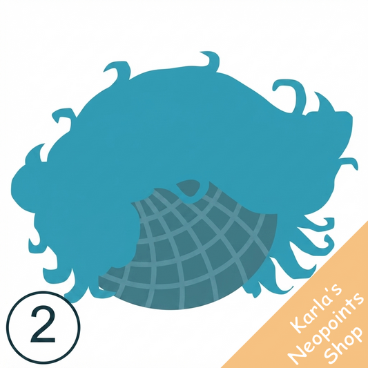 Maraquan Surfer Blue Wig