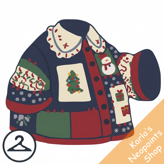 Thrifty Knitted Christmas Cardigan