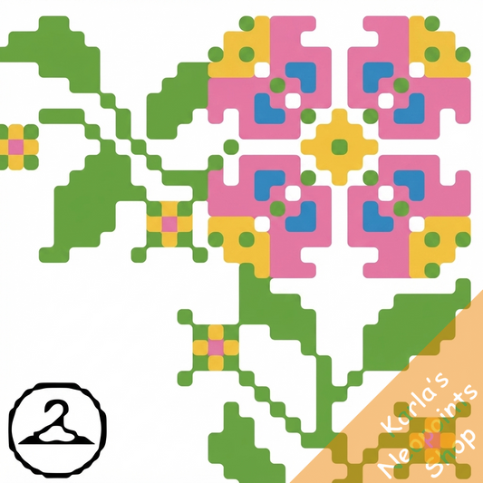 Floral Cross Stitch Frame