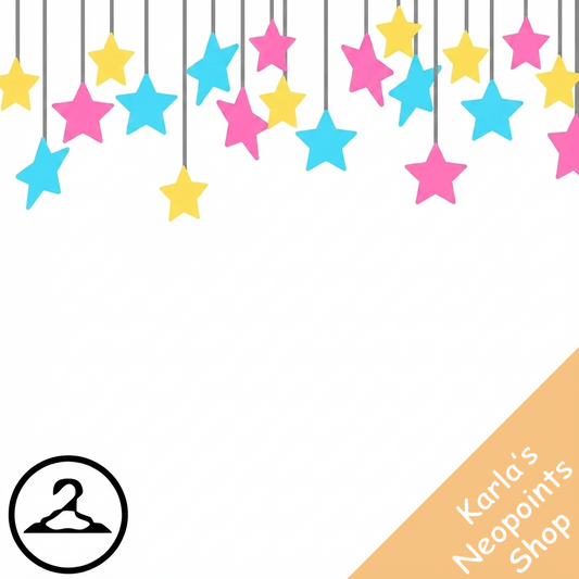 Pixel Habbo Star Decorations Garland