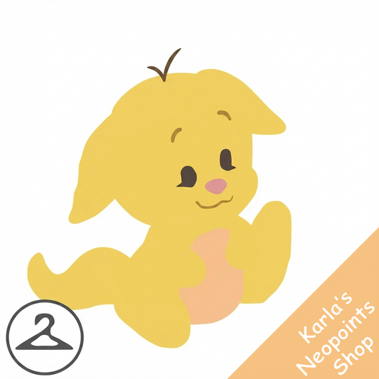 Habbo Hotel Yellow Kacheek Companion Foreground