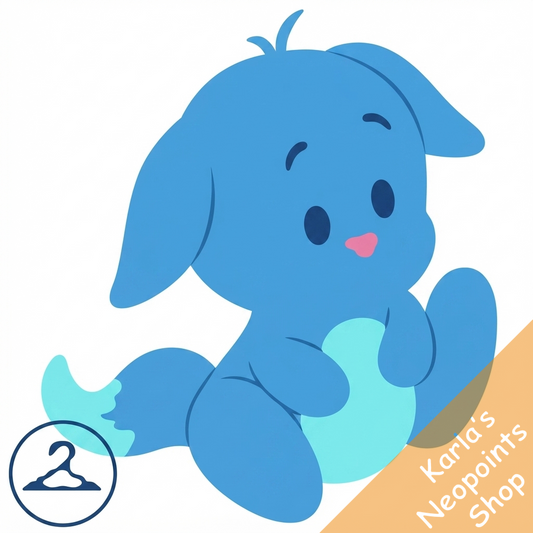 Habbo Hotel Blue Kacheek