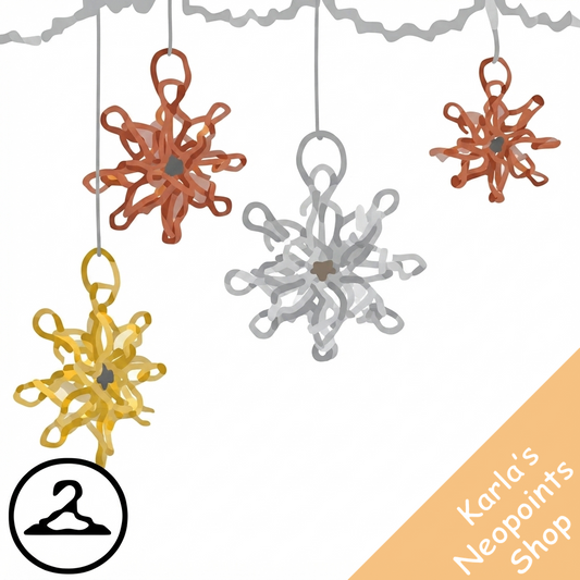 Woven Snowflake Garland
